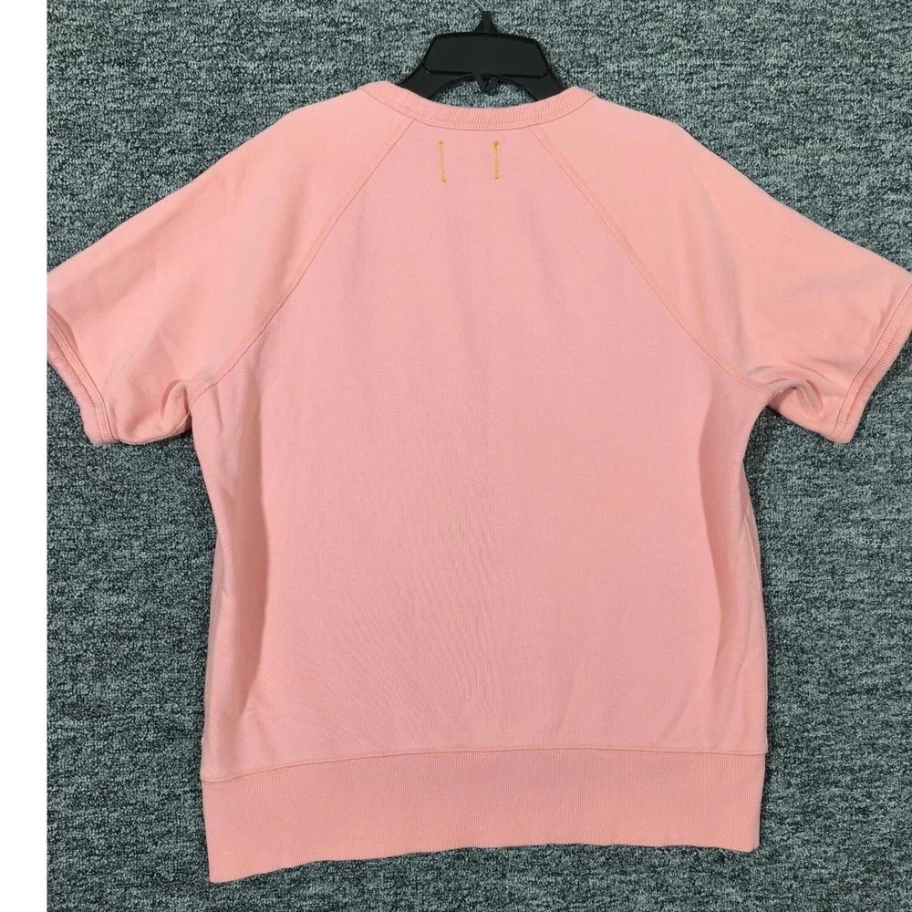 LL Bean x Todd Snyder Maine Map Short Sleeve Sweatshirt Pink Mens Medium Organic